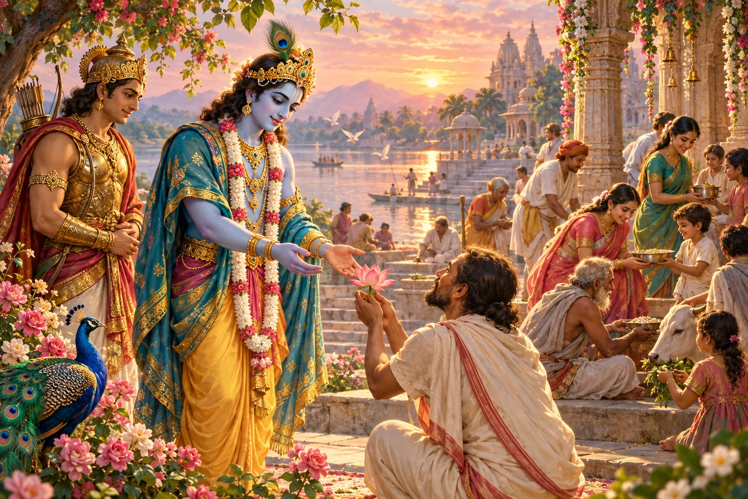 A visual interpretation of Bhagavad Gita Chapter 12, Bhakti Yoga