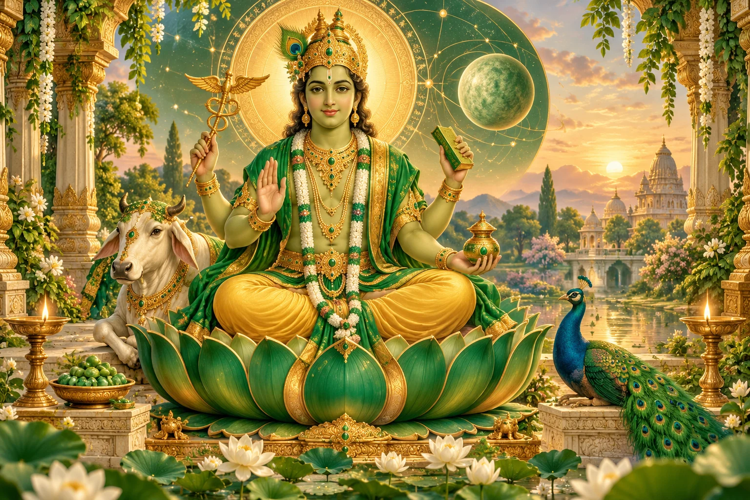 A devotional interpretation of Budh Mantra (Om Braam Breem Braum Sah Budhaya Namah) for Budh