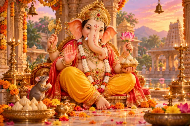 A devotional interpretation of Ganesh Mantra (Om Gam Ganapataye Namah) for Ganesha
