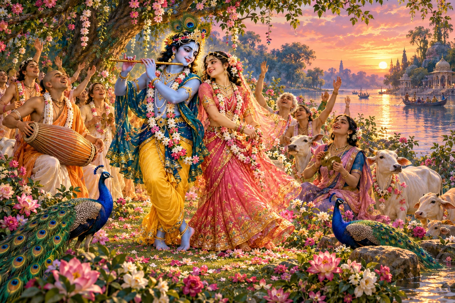 A devotional interpretation of Hare Krishna Maha Mantra for Krishna