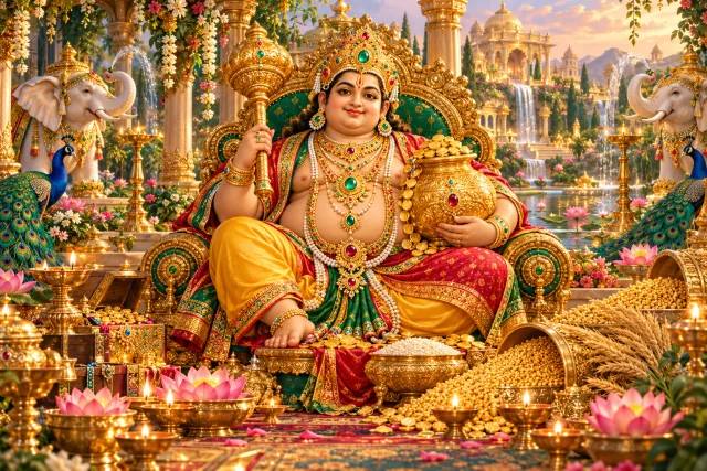 A devotional interpretation of Kuber Mantra (Om Kuberaya Namah) for Kuber