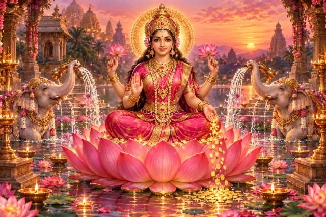 A devotional interpretation of Lakshmi Mantra (Om Shreem Mahalakshmyai Namah) for Lakshmi